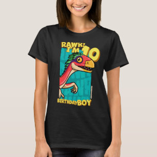 Rawr I är 10 födelsedagspojkar 10:e födelsedagsDin T Shirt