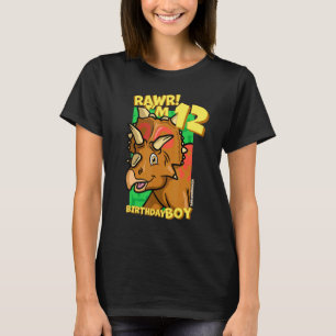 Rawr I är 12 Birthday Boys 12:e Birthday Dino Xeno T Shirt
