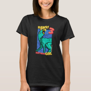 Rawr I är 3 födelsedagsflickor 3:e födelsedagen Di T Shirt