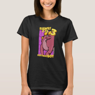 Rawr I är 3 födelsedagspojkar 3:e födelsedagen Din T Shirt