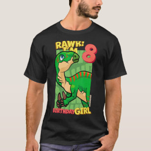 Rawr I är 8 födelsedagsflickor 8:e födelsedagen Di T Shirt