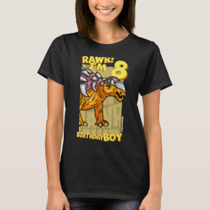 Rawr I är 8 födelsedagspojkar 8:e födelsedagen Din T Shirt