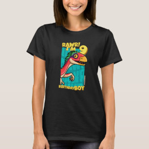Rawr I är 9 födelsedagspojkar 9:e födelsedagen Din T Shirt