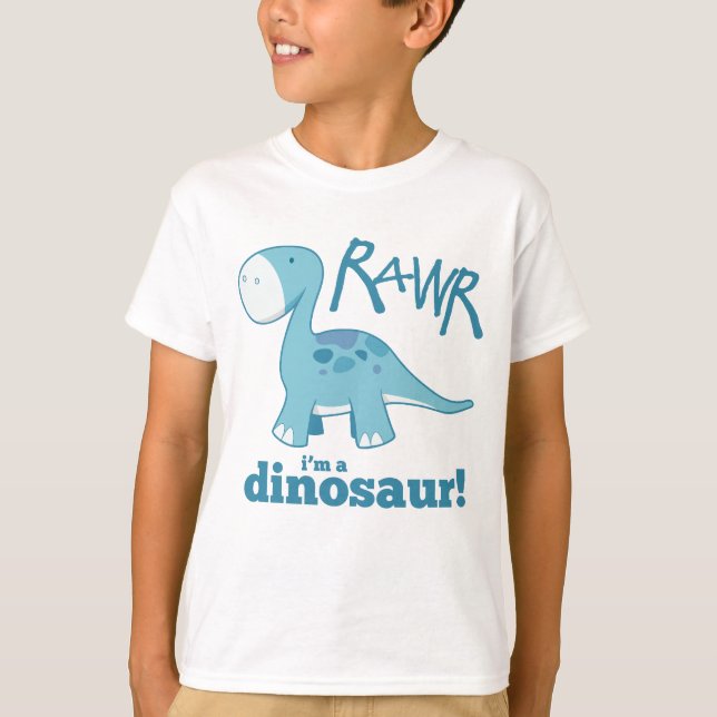RAWR I är Dinosaur T-Shirt (Framsida)