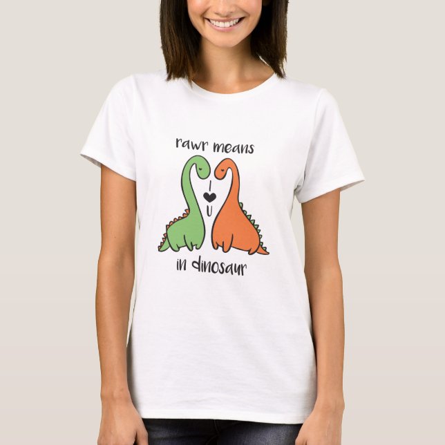 Rawr i Dinosaur T-shirt (Framsida)