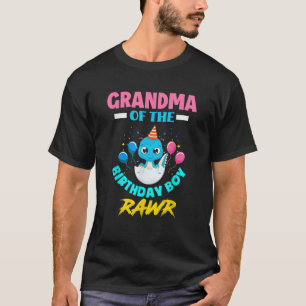 RAWR jag är farmor i födelsedagstjocken T Rex Din Shirt