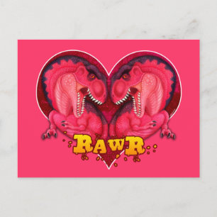 Rawr Kärlek-a-saurus Vykort
