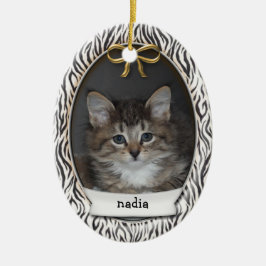 Rawr! Kattunge Första jul Black Animal Rand Julgransprydnad Keramik