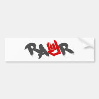 Rawr logotyp - Emo, goth, alternativ, sten, grunge