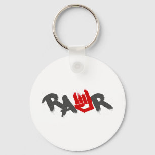 Rawr Logotyp - Emo, goth, Alternative, sten, grung Nyckelring