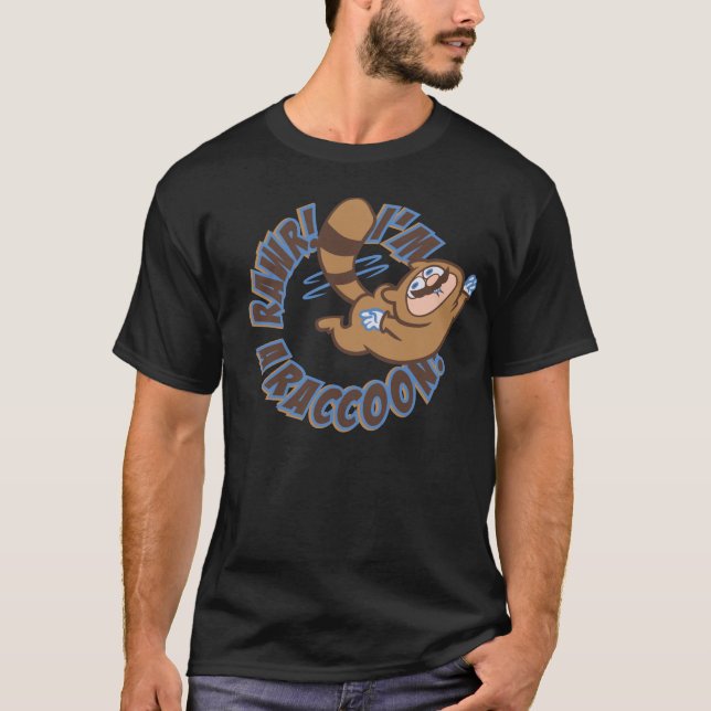 Rawr!  Mig förmiddag en Raccoon! Tee Shirt (Framsida)