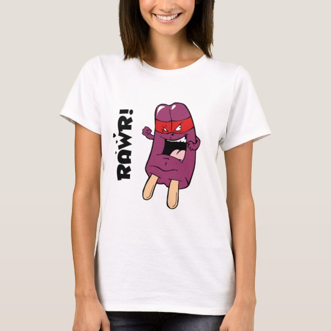 RAWR! Ninja glass Tee Shirt (Framsida)