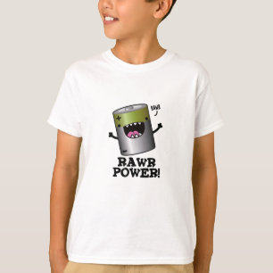 Rawr Power Funny Battery Pun T Shirt