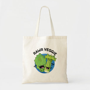 Rawr Veggie Funny Food Pun Tygkasse