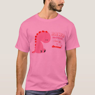 rawrelak älskar jag dig i dinosaurskjorta t-shirt