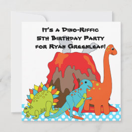 RAWRR Dinosaur Dino Födelsedagsfest inbjudan