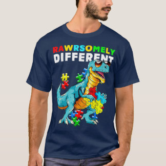 Rawrsomt Differen Dinosaur Dino Autism Awareness T Shirt