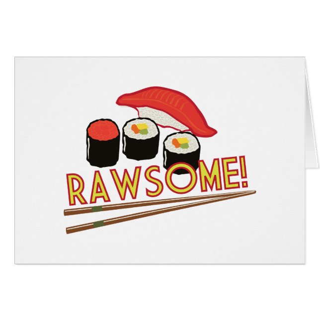Rawsome! Hälsningskort (Framsidan Horizontal)