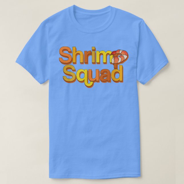 Räxtorgad Eating Seafood Prawn Chef T Shirt (Design framsida)