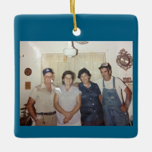 Ray, Betty, Nony, Ben Julgransprydnad Keramik (Framsida)