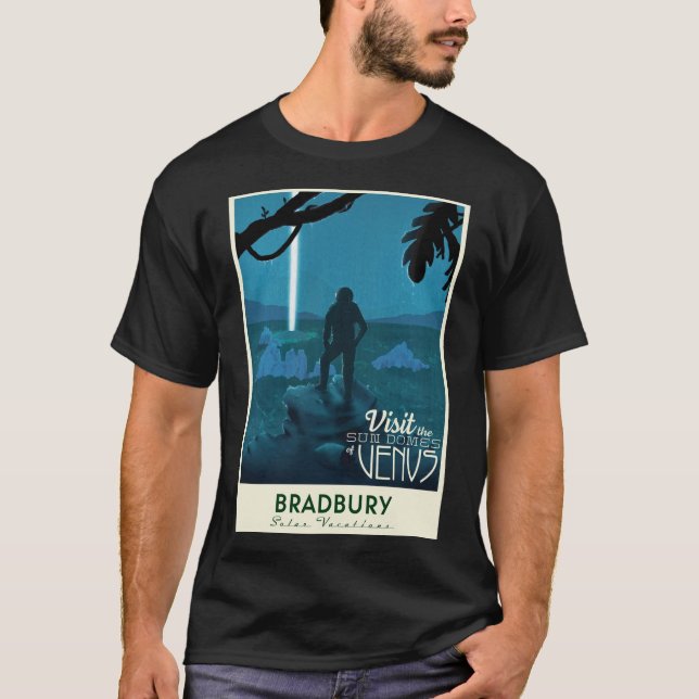 Ray Bradbury - "The Long Rain" Travel   T Shirt (Framsida)