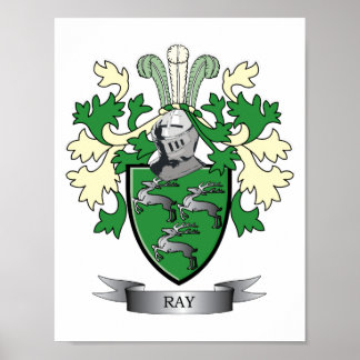 Ray Family Crest Jackar av Arm Poster