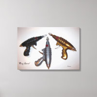 Ray Guns Art på Canvas