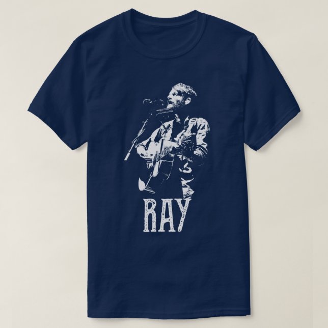 Ray Lamontagne White Stencil1 T Shirt (Design framsida)