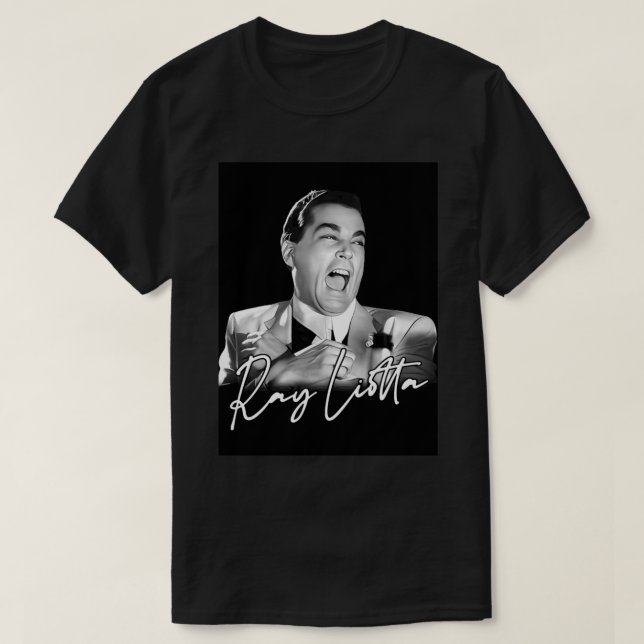 Ray Liotta Retro Fläkt Art Design T Shirt (Design framsida)