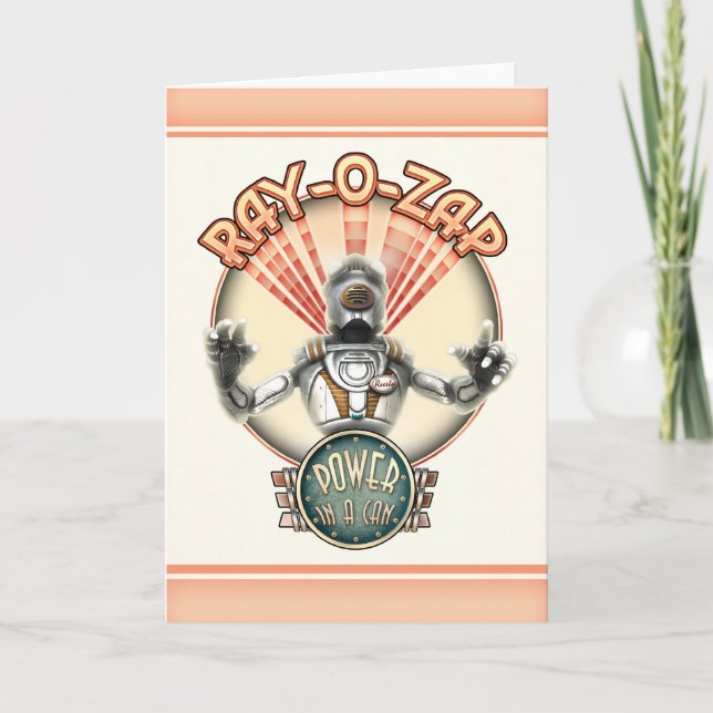 Ray-O-Zap-hälsningskort Kort (Framsida)