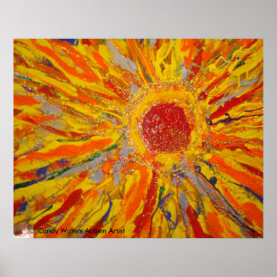 "Ray of Hope" av Candy Vatten Autism Artist Poster