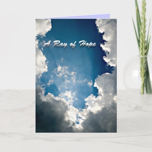 Ray of Hope Card Kort (Framsida)