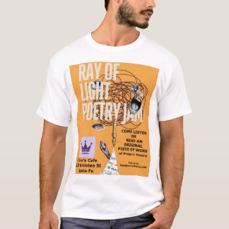 Ray of Light Poetry Jam vit T-shirt