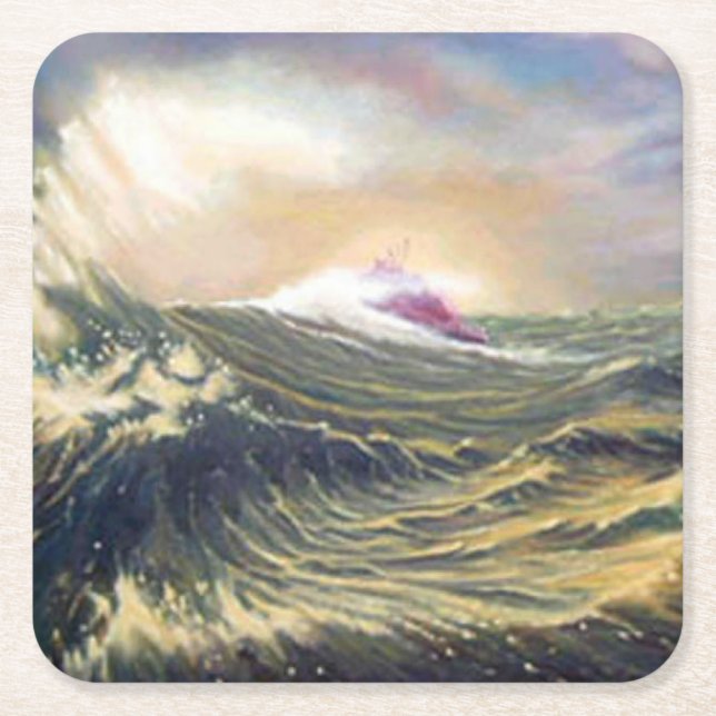 Ray of Light Underlägg Papper Kvadrat (Framsidan)