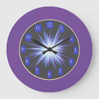 Ray of Light Wall Clock, 10,75-tums Square Acrylic Stor Klocka