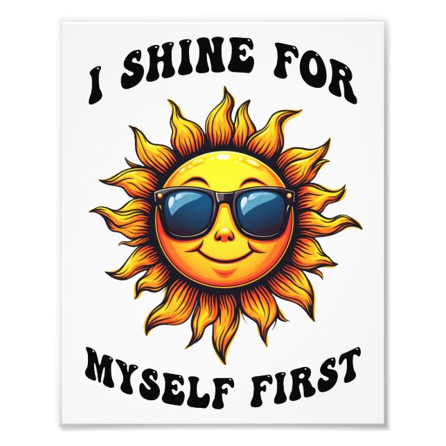 Ray of Sarcastic Sunshine - jag skyggar för mig sj Fototryck (Framsidan)