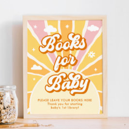 Ray of Sunshine Baby Shower Bokar för Baby Poster