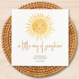 Ray of Sunshine Baby Shower Pappersservett
