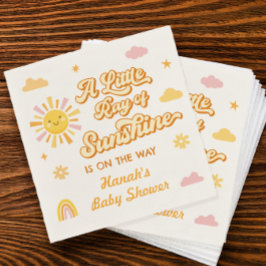 Ray of Sunshine Baby Shower Pappersservett