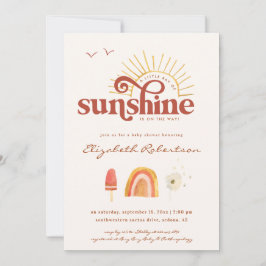 Ray of Sunshine | Boho Baby Shower Inbjudningar