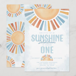 Ray of Sunshine Födelsedagsfest Inbjudningar