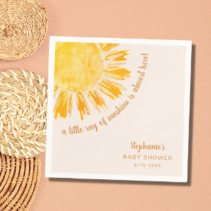 Ray of Sunshine Gender Neutral Baby Shower Pappersservett