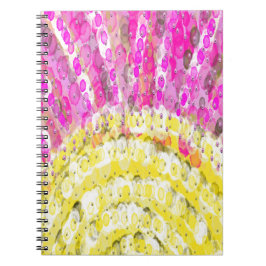 Ray of Sunshine in Gult and Fuchsia Anteckningsbok Med Spiral
