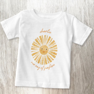 Ray of Sunshine Personlig Watercolor T Shirt