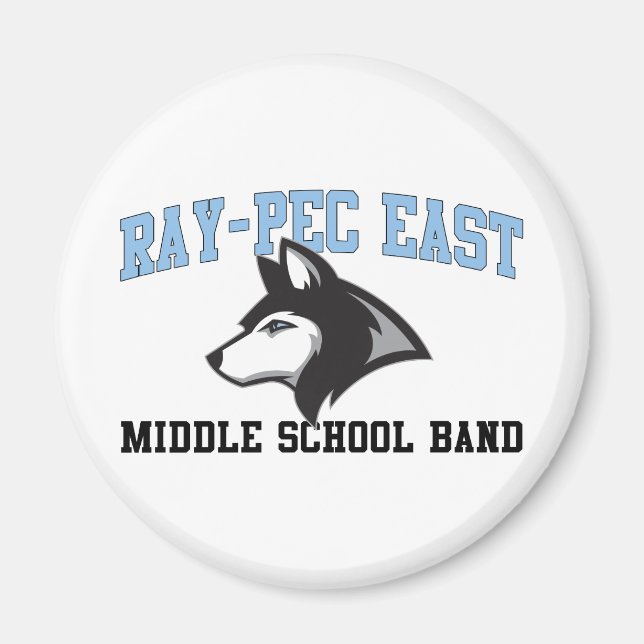 Ray-Pec Öster Mitten School Band Magnet (Framsidan)