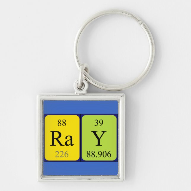 Ray Periodisk bord namn nyckelring (Framsidan)