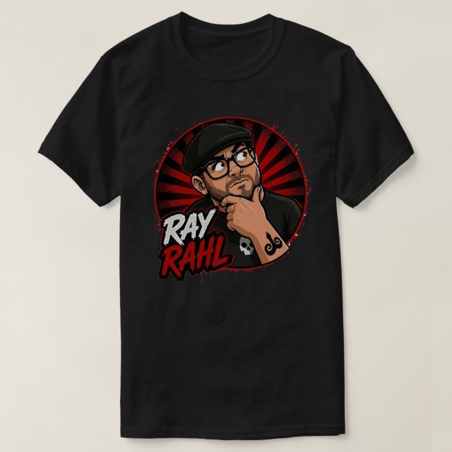 Ray Rahl Mörk T Shirt (Design framsida)