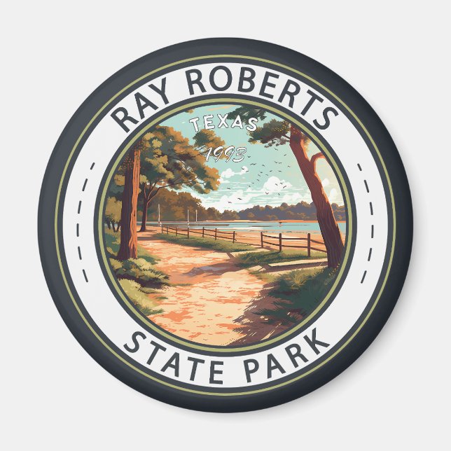 Ray Roberts State Park Texas Badge Magnet (Framsidan)