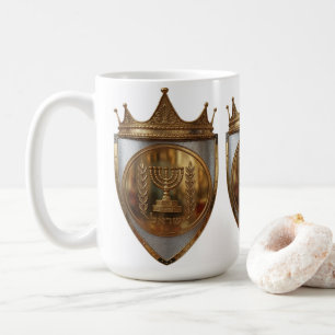 Rayel hebreiska gyllene kam Följare Kaffemugg