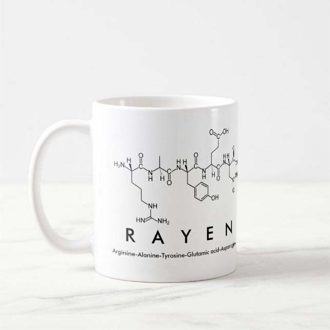 Rayen peptide namn mugg (Vänster)